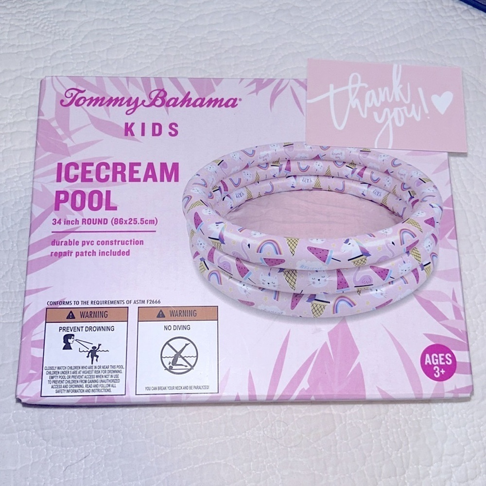 Tommy Bahamas kids Icecream pool 34” - Picture 4 of 5